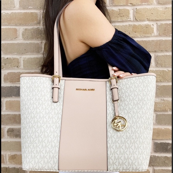 SALE⬇️⬇️👜💕-NWT Michel Kors Tote Ballet Pink - Picture 3 of 6